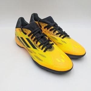 adidas X Speedflow Mesh.3 TF Soccer Boots Shoes Men's Size 9 Black Gold Turf